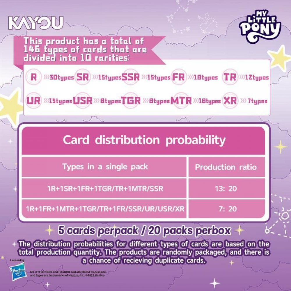 KAYOU My Little Pony-Friendship Eternal Cards-Rainbow Edition-NA-001 Spring Glow Up