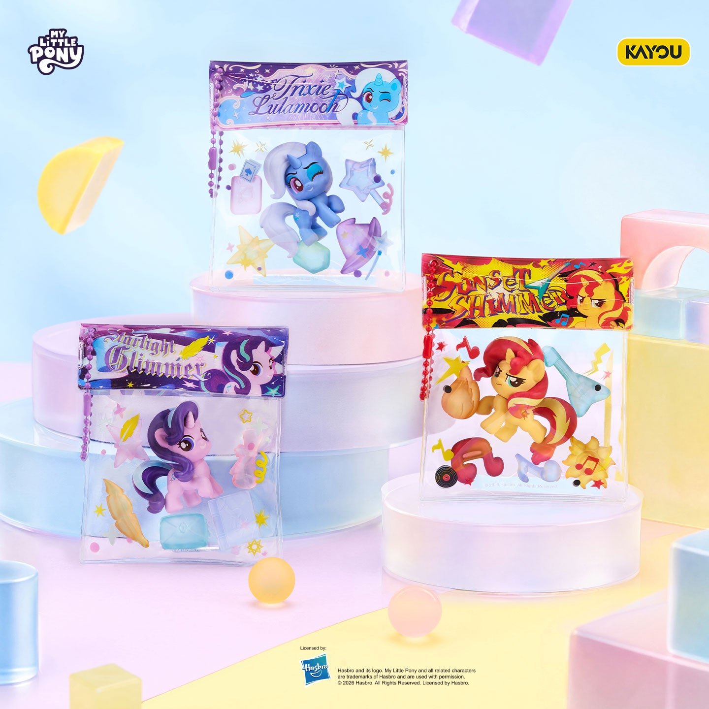 [KAYOU] My Little Pony - Beanbag Charm with Cute Particles, Colorful Particle Series