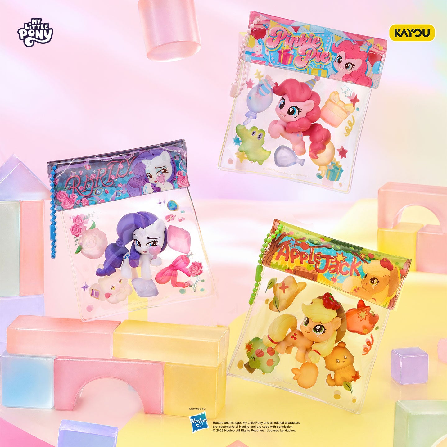 [KAYOU] My Little Pony - Beanbag Charm with Cute Particles, Colorful Particle Series