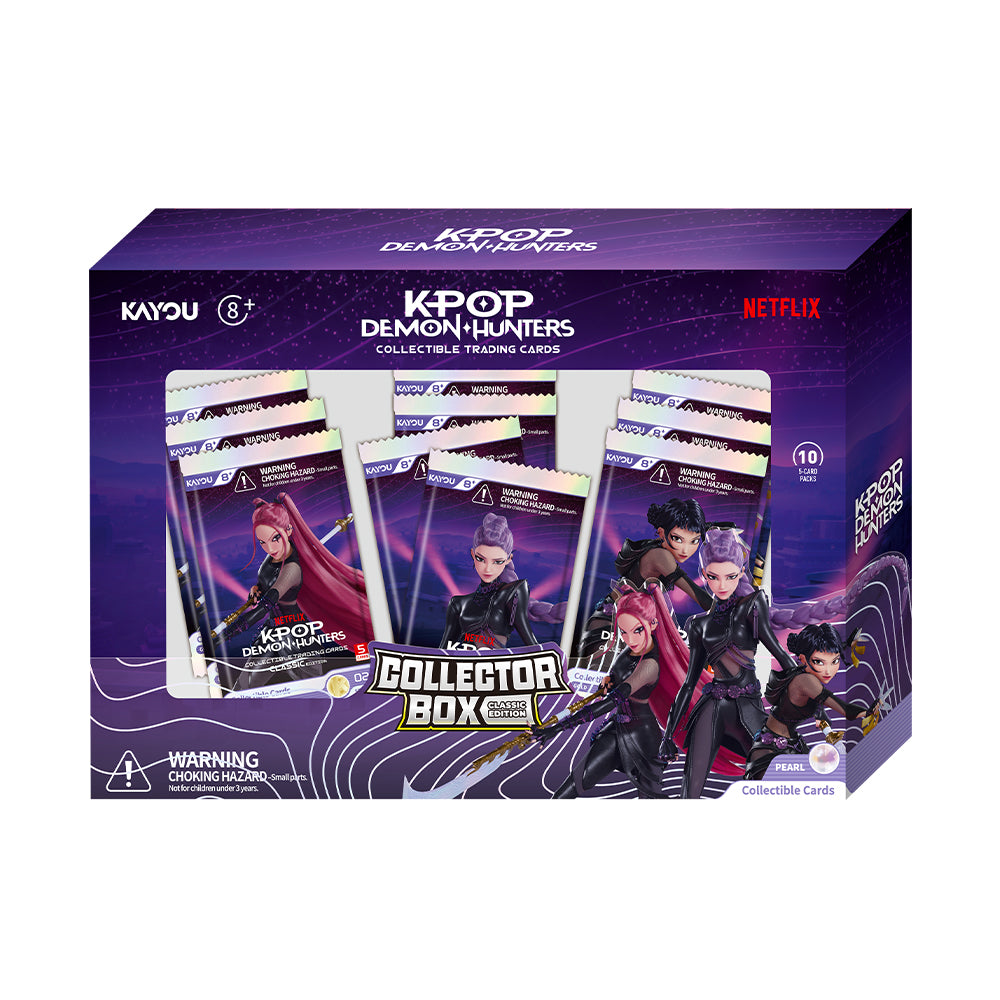 [Pre-Order] KPop Demon Hunters-Collectible Trading Cards-Classic Edition-Collector Box(10 packs)-002A