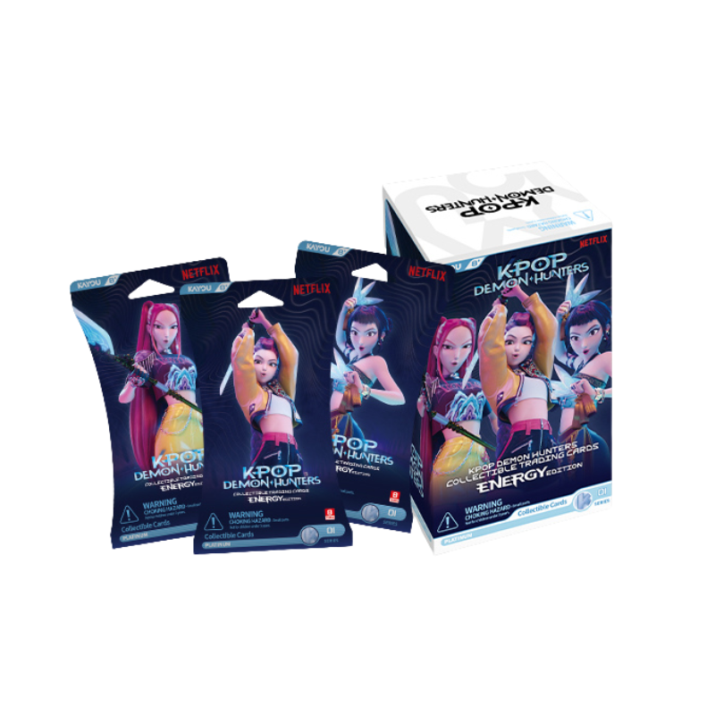KAYOU KPop Demon Hunters-Collectible Trading Cards-Energy Edition-001-NA-Series 1-A Buy 4 Boxes Get 1 Free PR Card