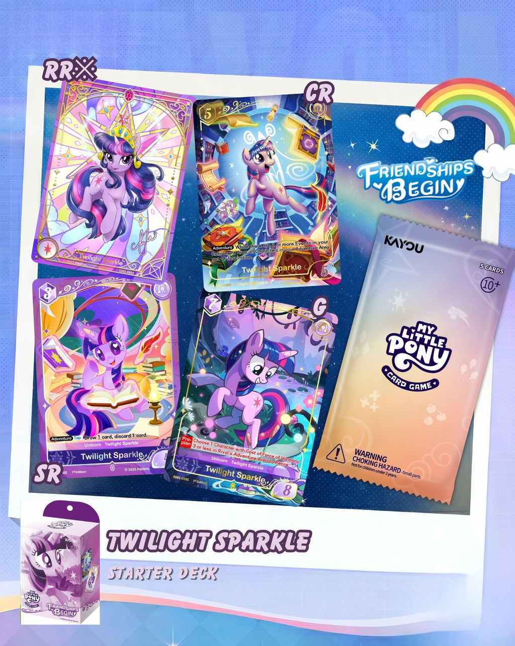 KAYOU My Little Pony Trading Card Game-Friendships Begin (Assorted Set)-001A-Series 1 - NA