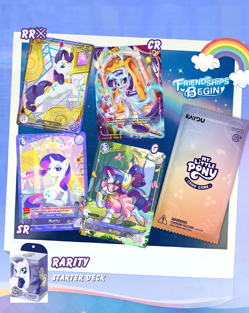 KAYOU My Little Pony Trading Card Game-Friendships Begin (Assorted Set)-001A-Series 1 - NA
