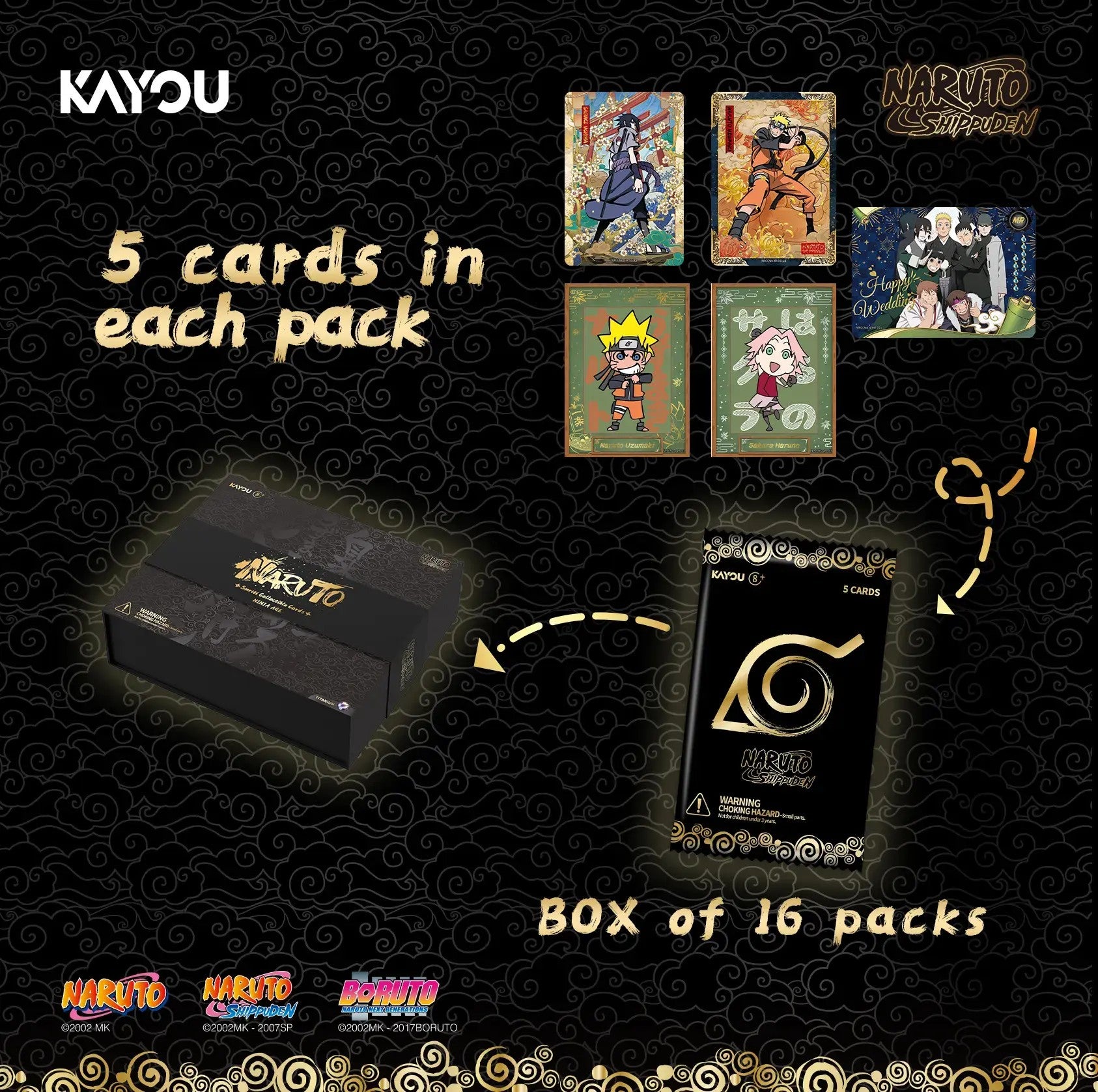 [KAYOU] NARUTO Smriti Collectible Card NINJA AGE Premium Collector Box